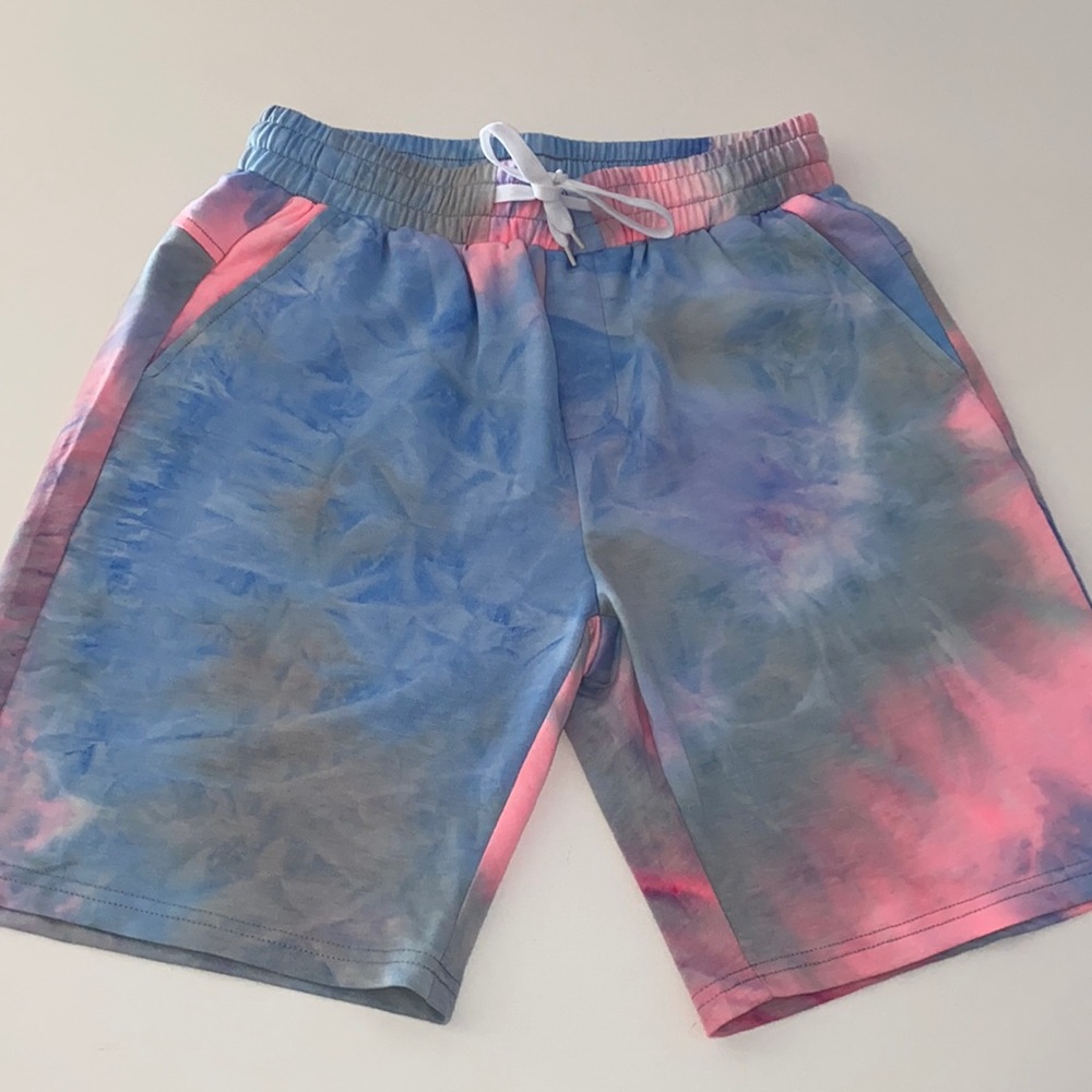 NEW SHEIN mens tie dye shorts